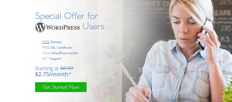 Oferta de Bluehost - IsItWP - Detector de temas de WordPress gratuito
