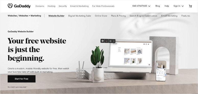 Creador de sitios web Godaddy - IsItWP - Detector de temas de WordPress gratuito
