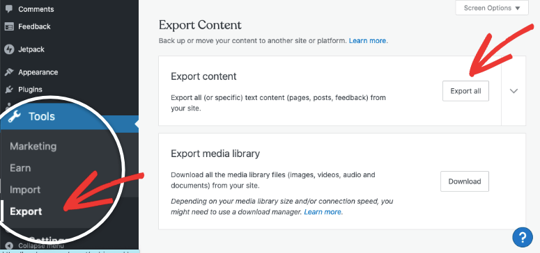 exportar contenido en wordpress com - IsItWP - Detector de temas de WordPress gratuito