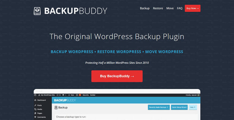 BackupBuddy - IsItWP - Detector de temas de WordPress gratuito