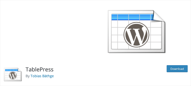 tablepress - IsItWP - Detector de temas de WordPress gratuito