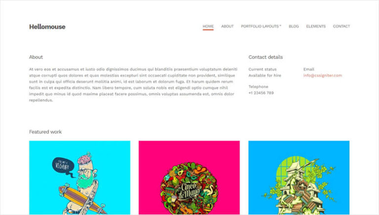 Hellomouse - IsItWP - Detector de temas de WordPress gratuito