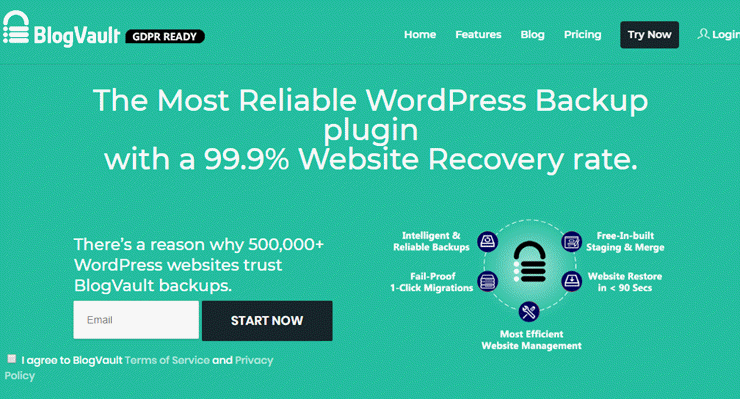 BlogVault - IsItWP - Detector de temas de WordPress gratuito