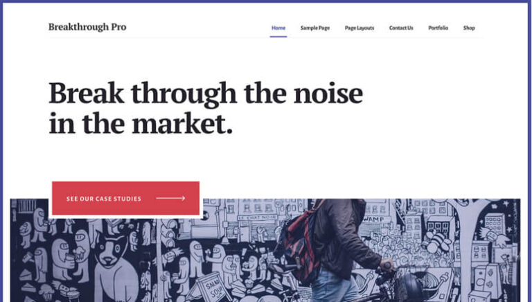 Breakthrough Pro - IsItWP - Detector de temas de WordPress gratuito