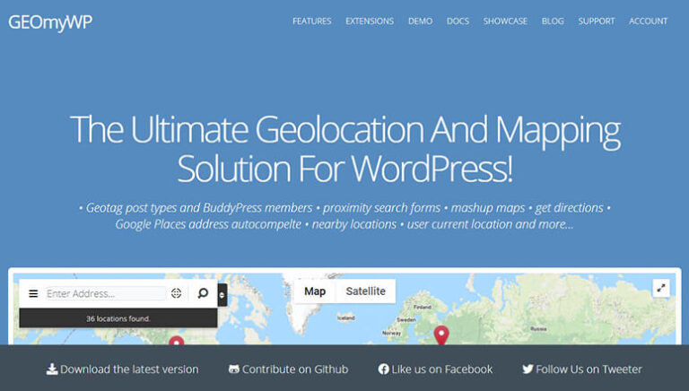 GEO my WP - IsItWP - Detector de temas de WordPress gratuito