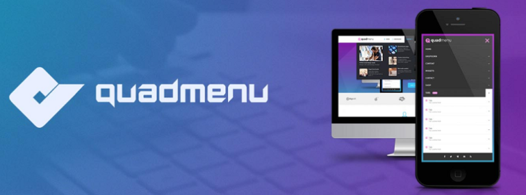 WordPress Mega Men QuadMenu - IsItWP - Detector de temas gratuito de WordPress