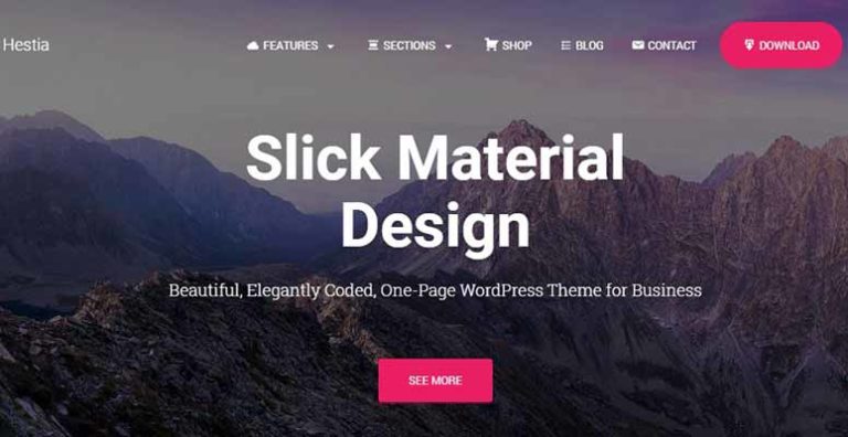 Hestia - IsItWP - Detector de temas de WordPress gratuito