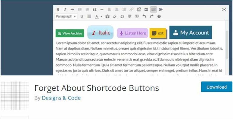 Olvídese de los botones de código abreviado - IsItWP - Detector de temas gratuito de WordPress