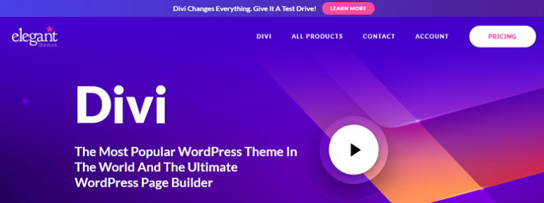 Divi - IsItWP - Detector de temas de WordPress gratuito