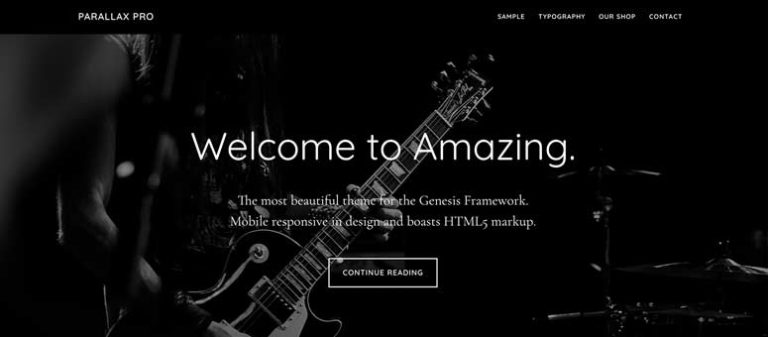 Parallax Pro - IsItWP - Detector de temas de WordPress gratuito
