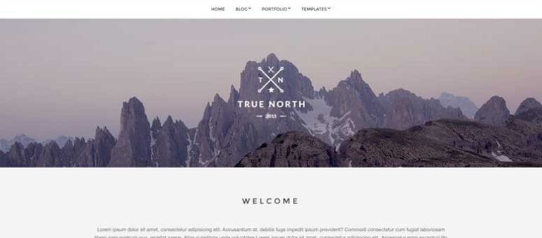 True North - IsItWP - Detector de temas de WordPress gratuito