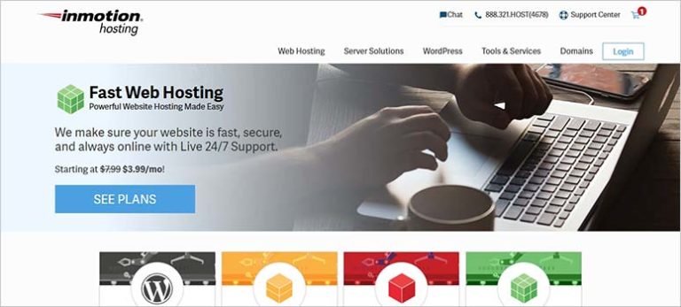 InMotion Hosting - IsItWP - Detector de temas de WordPress gratuito