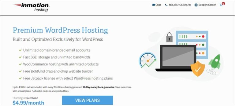 InMotion Hosting - IsItWP - Detector de temas de WordPress gratuito