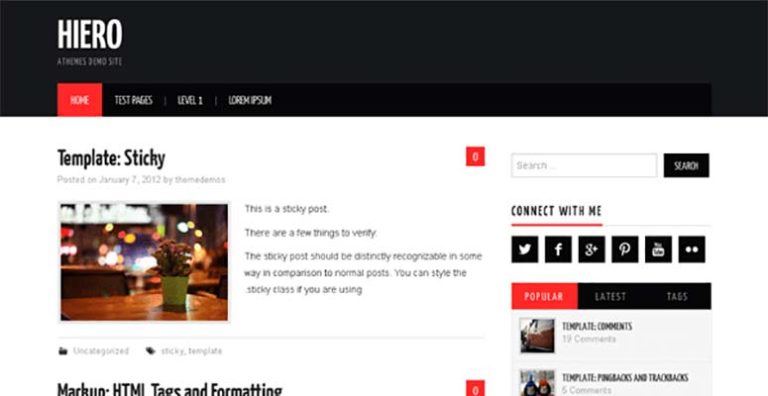 Hiero - IsItWP - Detector de temas de WordPress gratuito