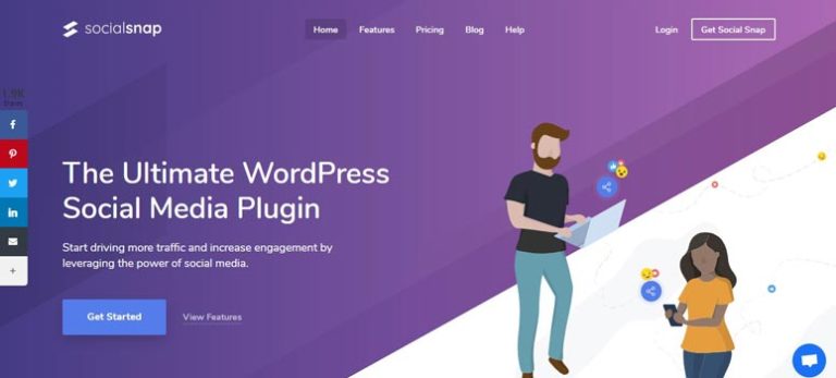 Social Snap - IsItWP - Detector de temas gratuito de WordPress