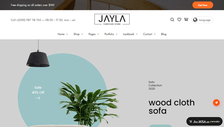Jayla - IsItWP - Detector de temas de WordPress gratuito