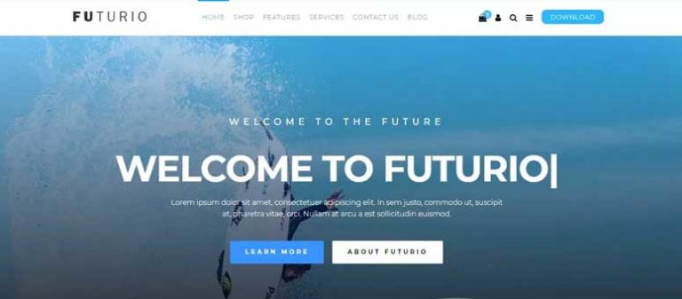 Futurio - IsItWP - Detector de temas de WordPress gratuito