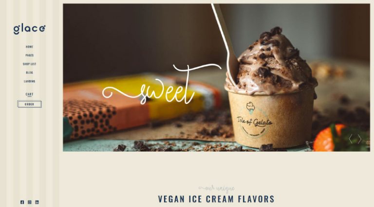 7 temas de WordPress para helados dulces 2