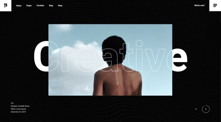 Más de 20 de las mejores plantillas de sitios web para portafolios para creativos 18