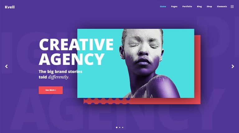 Más de 15 temas de WordPress para agencias creativas para profesionales creativos 19