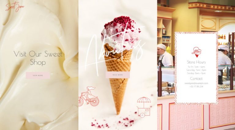 7 temas de WordPress para helados dulces 3