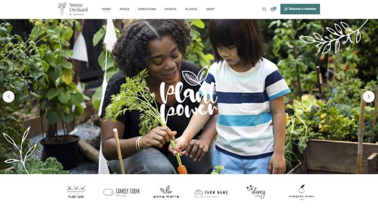 Los 5+ temas de WordPress para agricultura más destacados 4