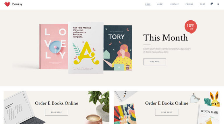 Más de 5 temas de WordPress de publicación moderna para amantes de los libros 5