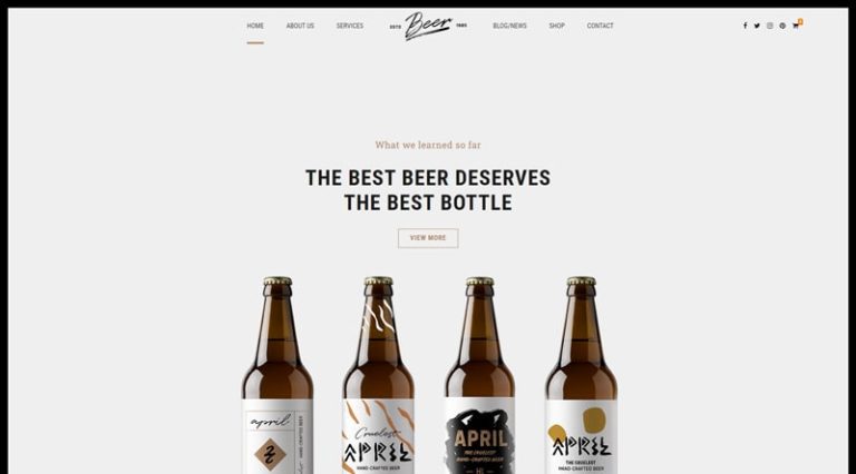 10 temas de WordPress para cervecerías para amantes de la cerveza 5