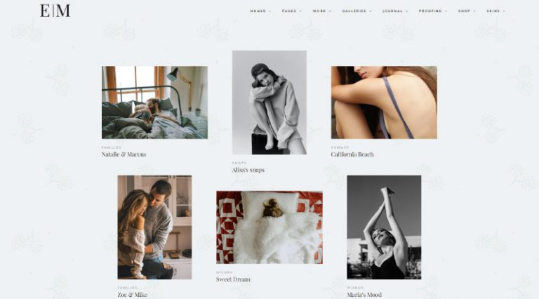Las 15 mejores plantillas para sitios web de fotografía profesional 7