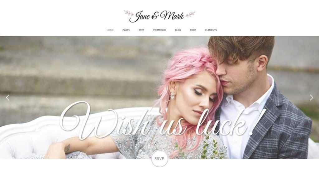 Más de 10 mejores temas matrimoniales de WordPress 10